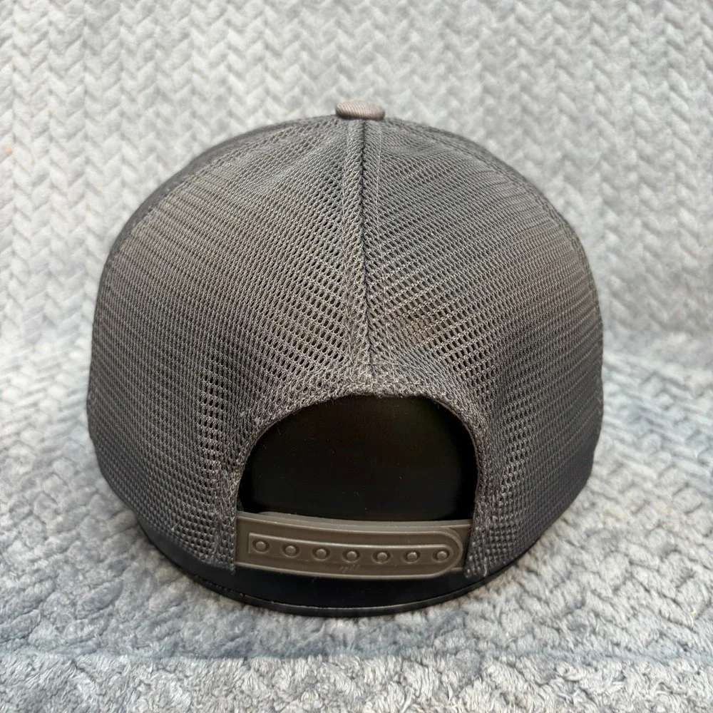 Yupoong Flexfit 110 Trucker Hat Spider Logo Snapback Grey Mesh Cap